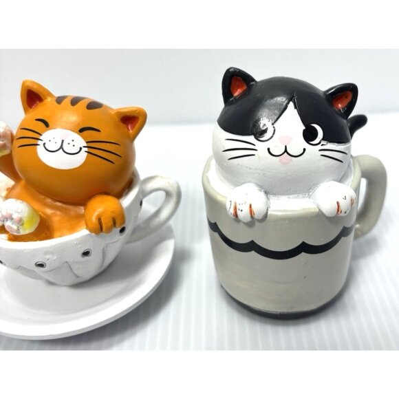 Ganz Teacup Cat Figurines 3pc Set Ceramic Kitten Collectible Home Decor Gift NEW - Picture 5 of 9